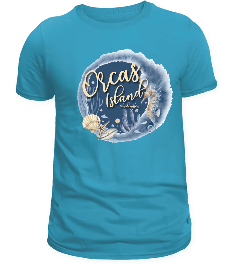 ORCAS ISLAND -    PRETTY SEA SHIRTS & MORE!
