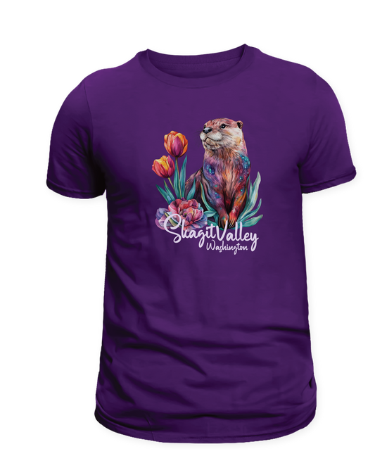 SKAGIT VALLEY TULIPS - CUTE OTTER TULIPS SHIRTS & MORE!