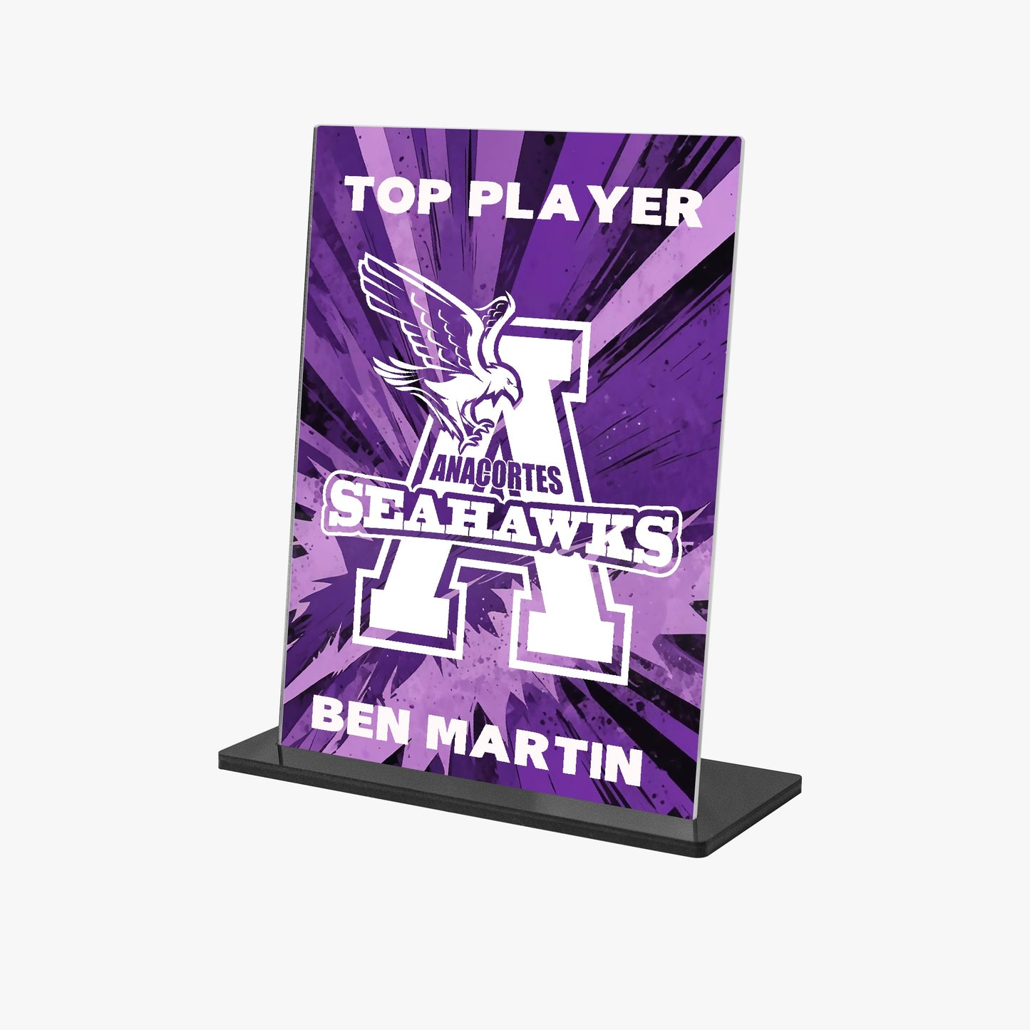 CUSTOM Vertical Acrylic Plaque