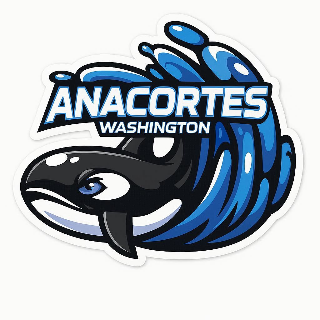 ANACORTES DESIGNS: 3 INCH STICKER PACKS - 50 per pack - WHOLESALE