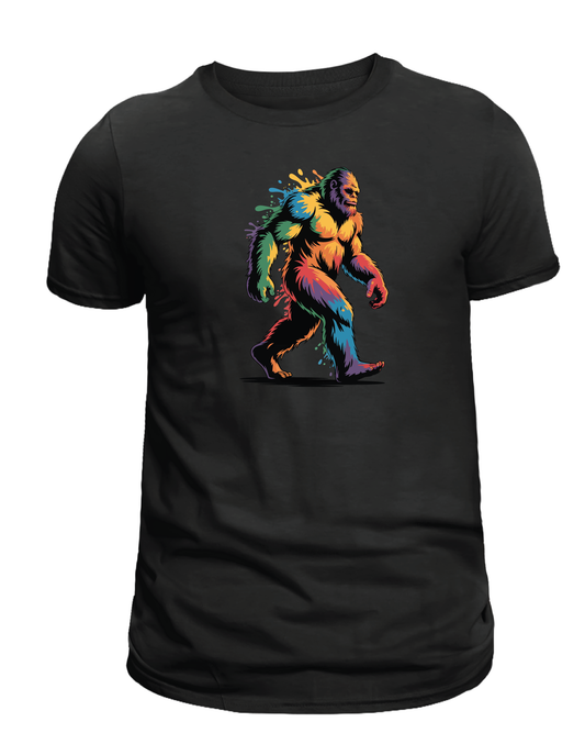 BIGFOOT / SASQUATCH RAINBOW SPLATTER  T-SHIRT & MORE!