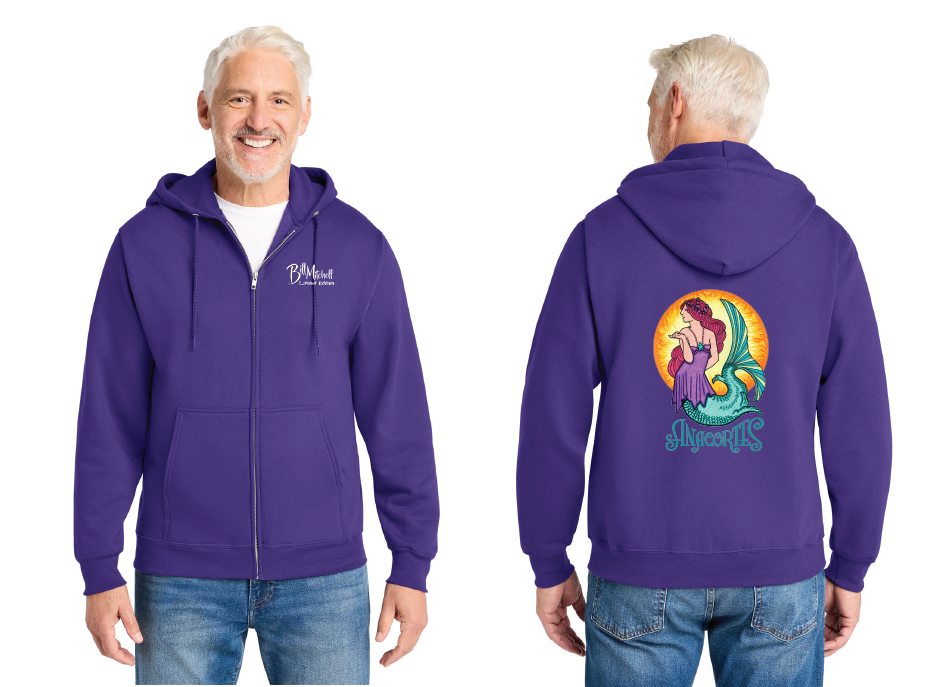 ZIP UP HOODIE- Bill Mitchell - Anacortes Mermaid, Limited Edition