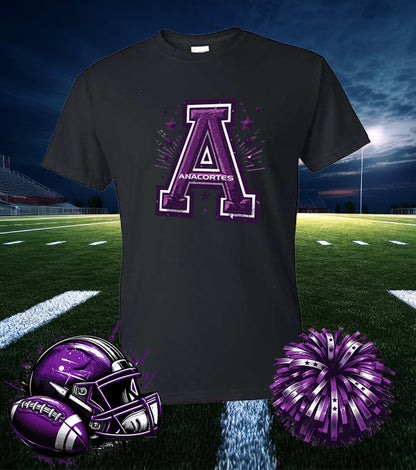 ANACORTES CHEER "A" SPIRIT  -   50/50 TEE SHIRT