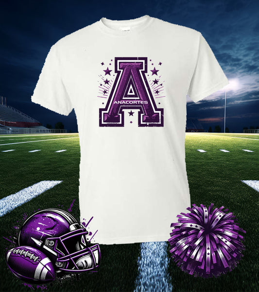 ANACORTES CHEER "A" SPIRIT  -   50/50 TEE SHIRT