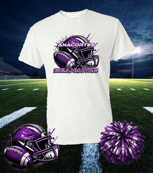 ANACORTES SEAHAWKS FOOTBALL *    50/50 TEE SHIRT