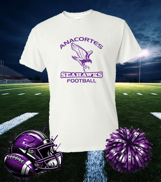 ANACORTES SEA*HAWKS YOUTH FOOTBALL  -  50/50 TEE SHIRT