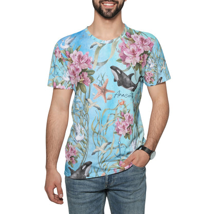 Orca Dreams Anacortes Unisex All-Over Print Cotton T-shirts