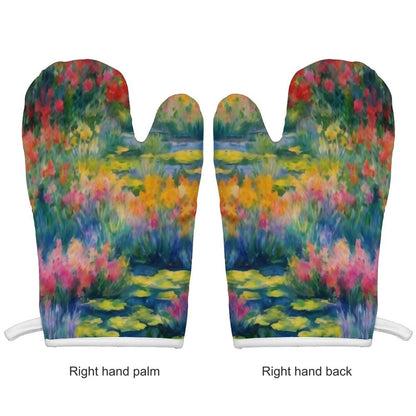 WILDFLOWER POND  Oven Mitt Set of 2