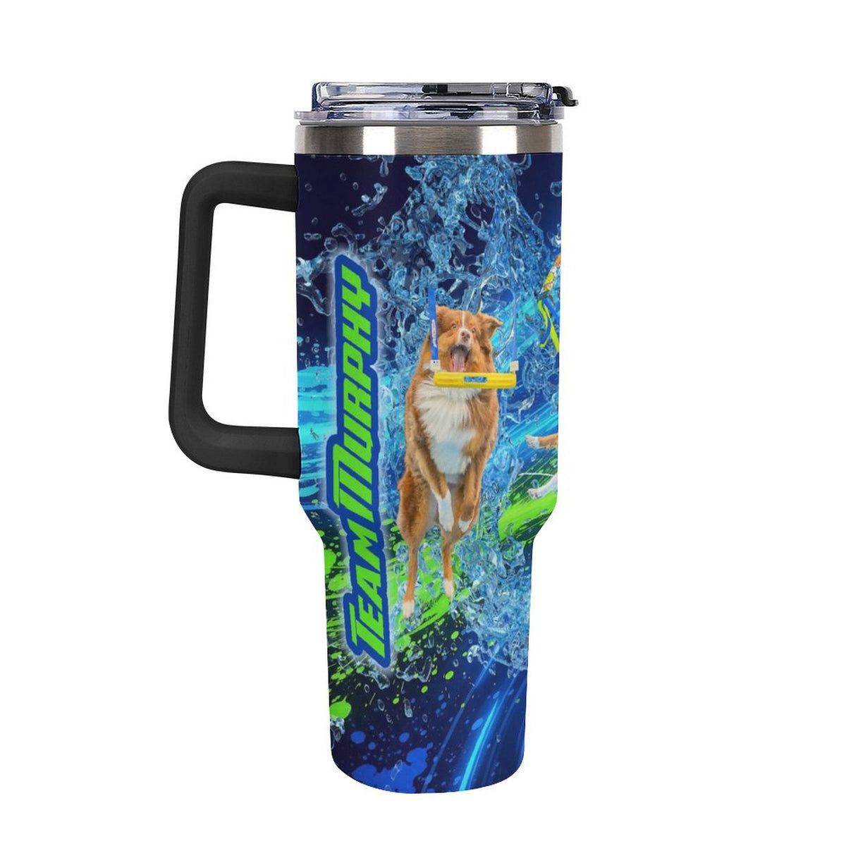 Murphy 40oz Insulated Tumbler with Handle and Straw