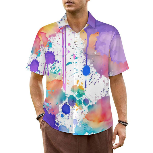 Short Sleeve Shirt with Pockets LM056 (All-Over Printing)