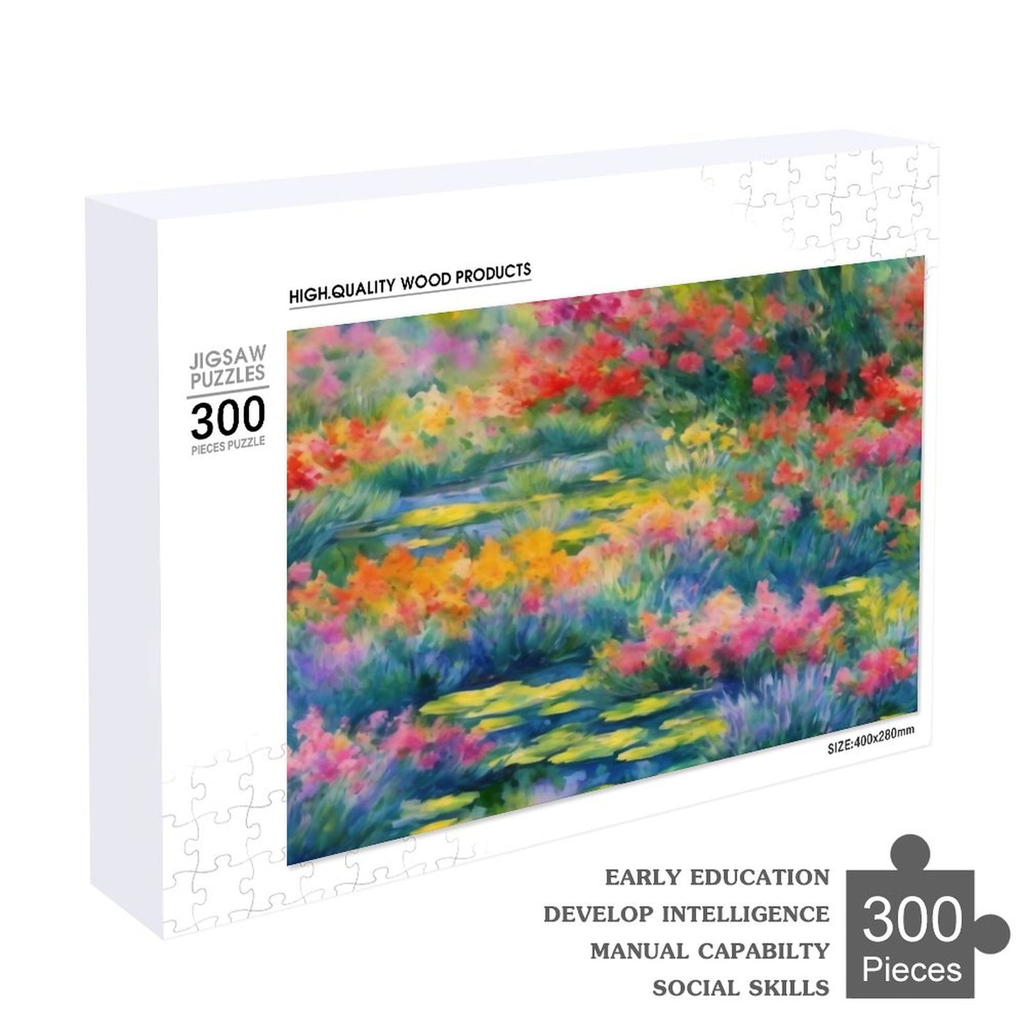 WILDFLOWER POND Wooden Picture Puzzle