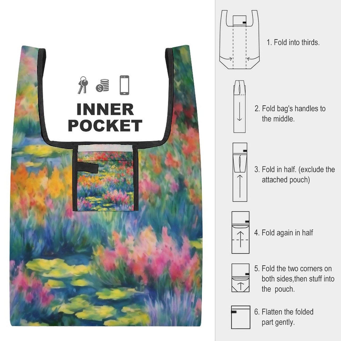 WILDFLOWER Reusable  Grocery Bags