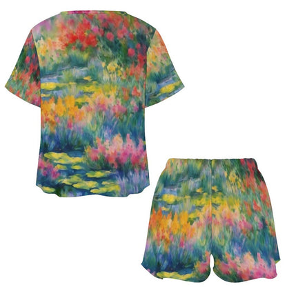 WILDFLOWER POND  Short Sleeve Loungewear Set