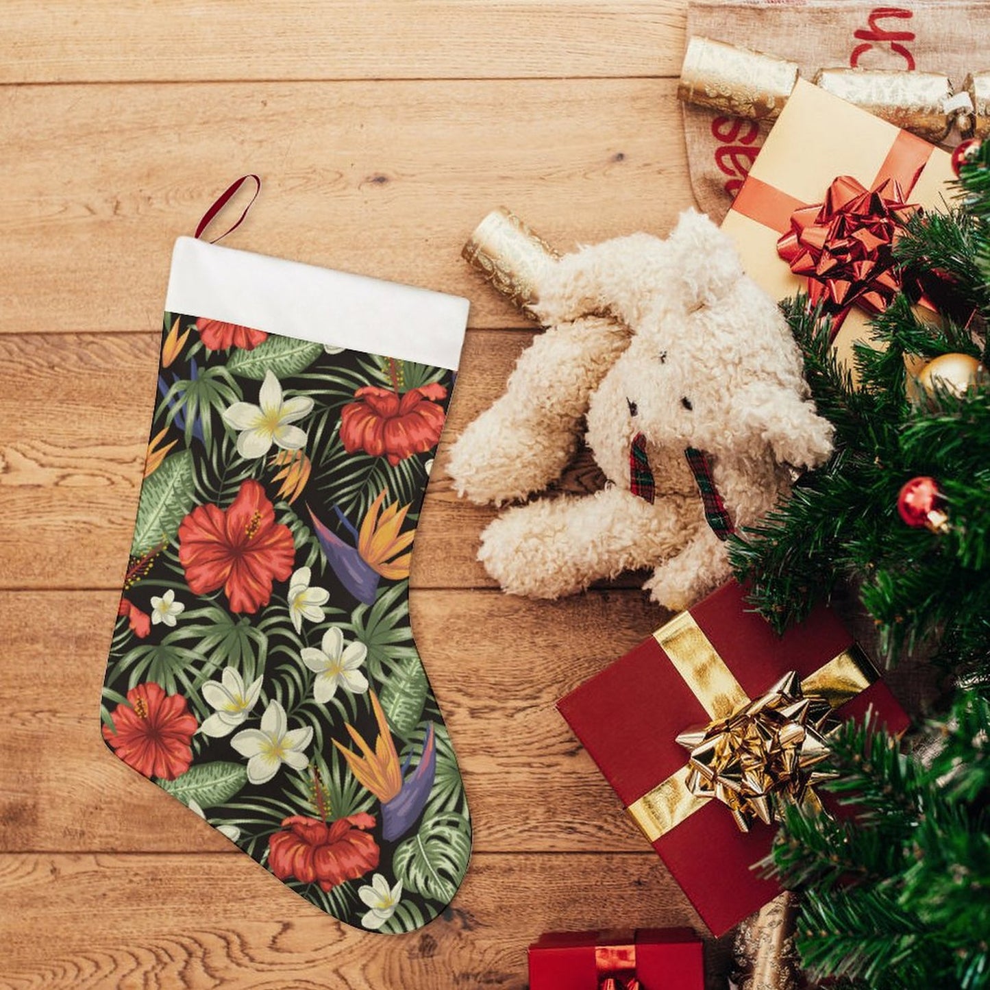 HAWAIIAN Christmas Stocking - CUSTOM