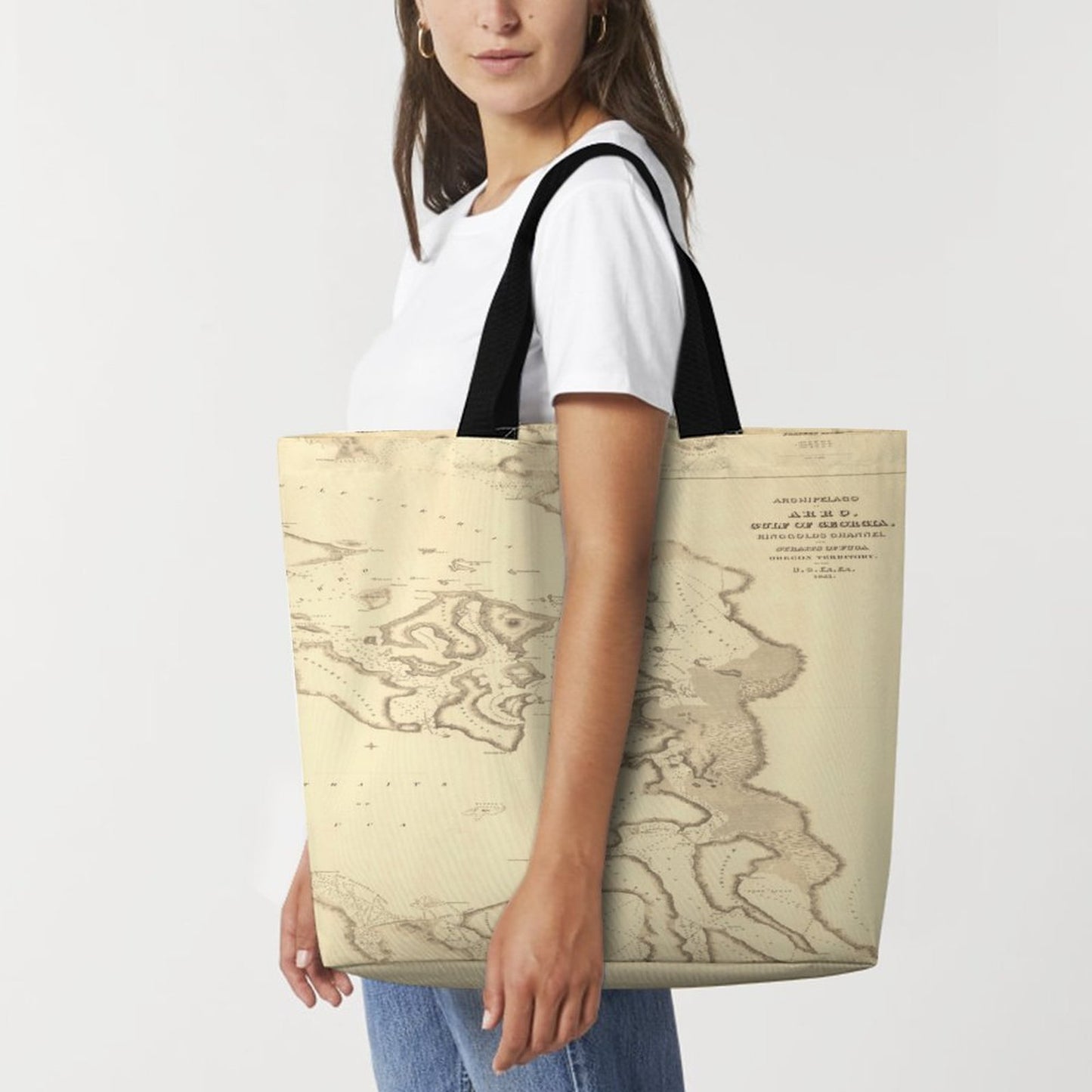 ANACORTES MAP  Shopping Bag