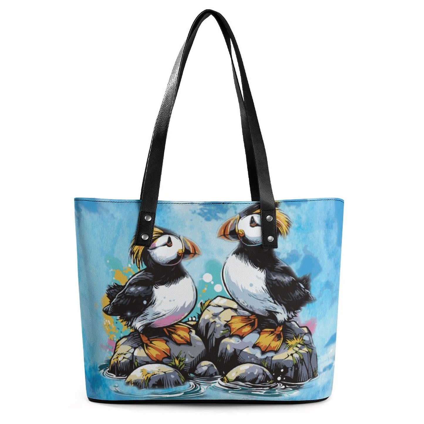 Fun TUFTED PUFFIN  Tote Bag