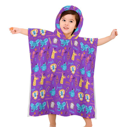 Cute Animals Hooded Towel for Kids