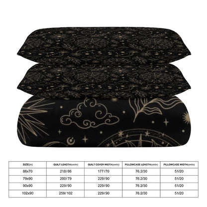 3-Piece Bedding Set-90"x90"/ 229x229cm (Dual-sided Printing)