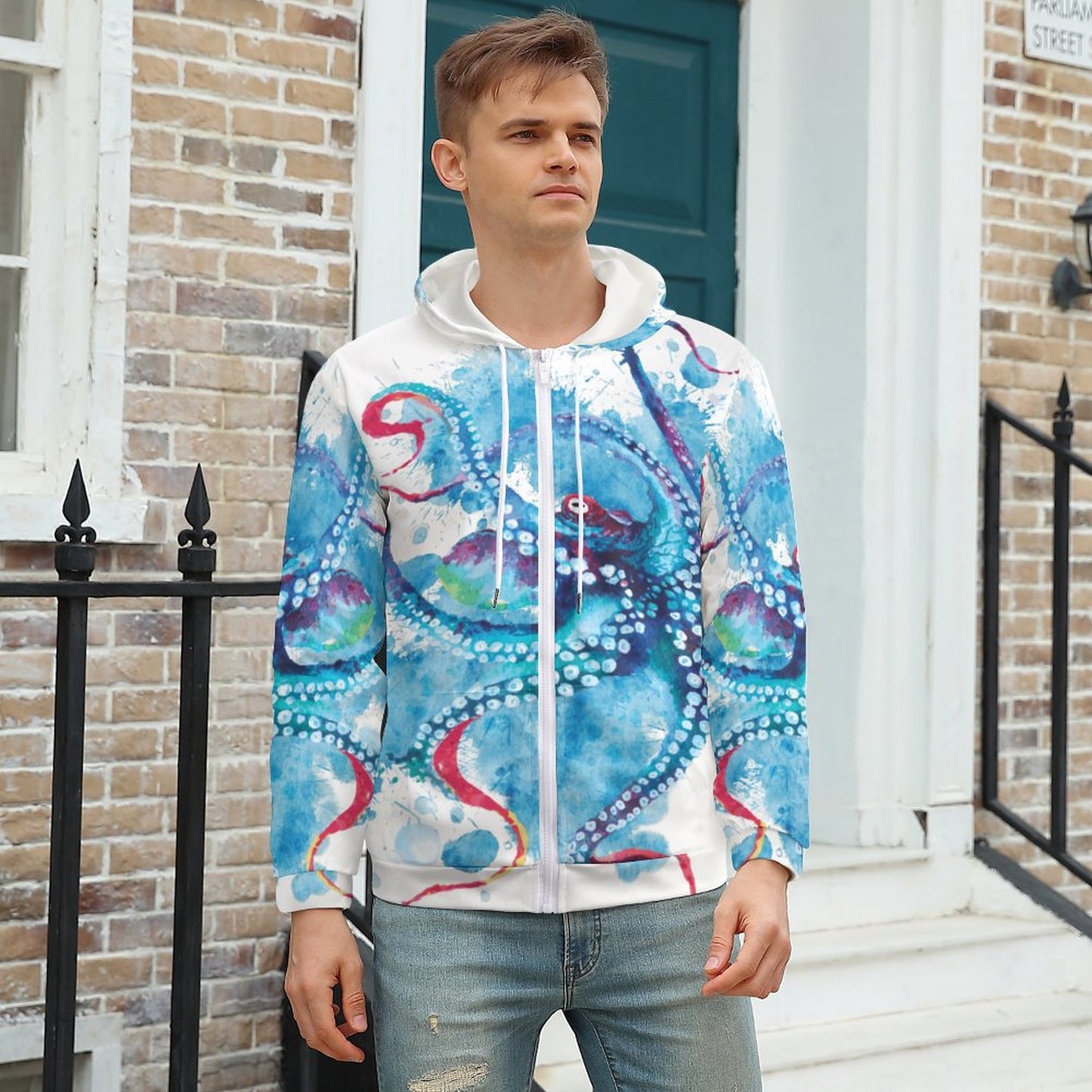 OCTOPUS 230gsm Men’s Zip Up Hoodie GH (All-Over Printing)