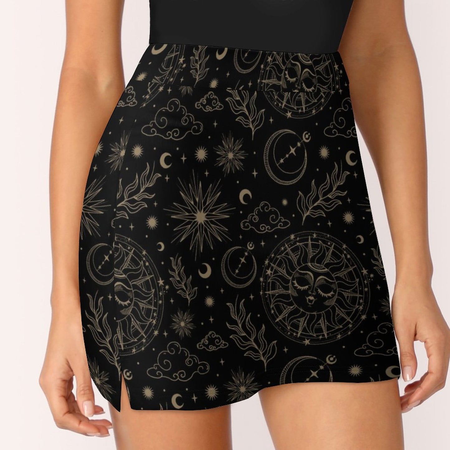 Anti-peep Skort with Pocket AMQ (All-over Printing)