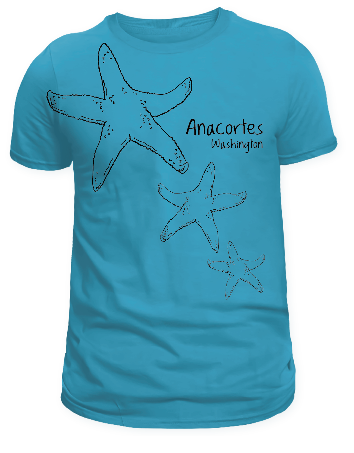 ANACORTES -  SKETCH STARFISH SHIRTS & MORE!