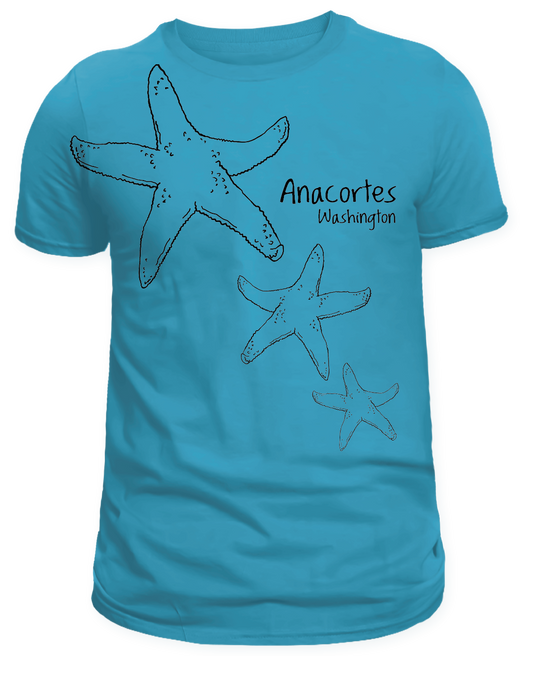 ANACORTES -  SKETCH STARFISH SHIRTS & MORE!