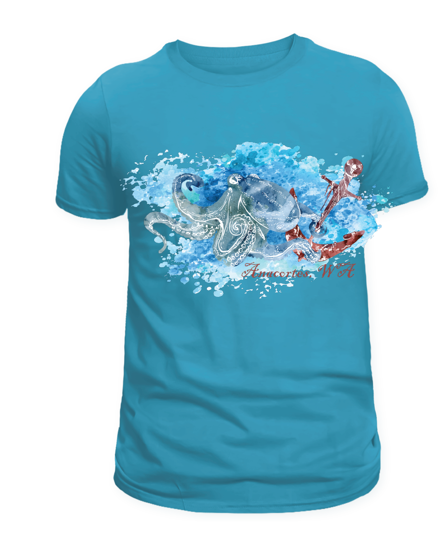 ANACORTES - OCTOPUS ANCHOR SPLASH   SHIRTS & MORE!
