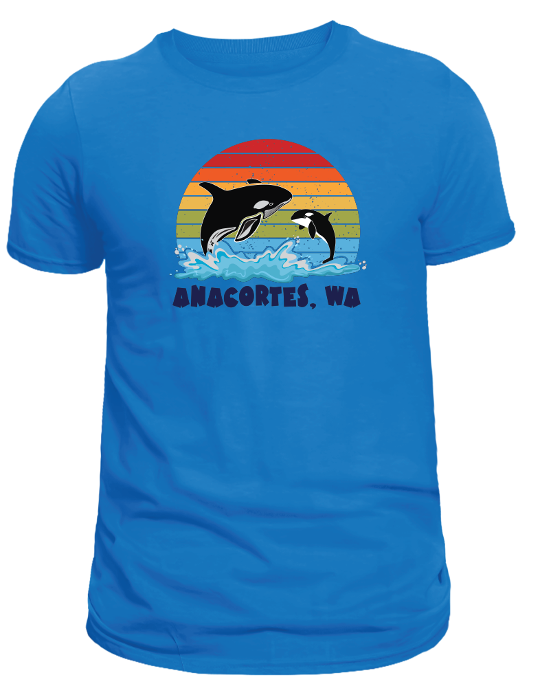 ANACORTES - SUNSET ORCA  SHIRTS & MORE!