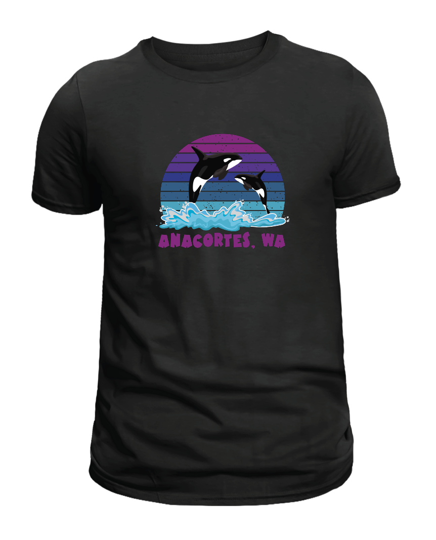 ANACORTES - SUNSET ORCA  SHIRTS & MORE!