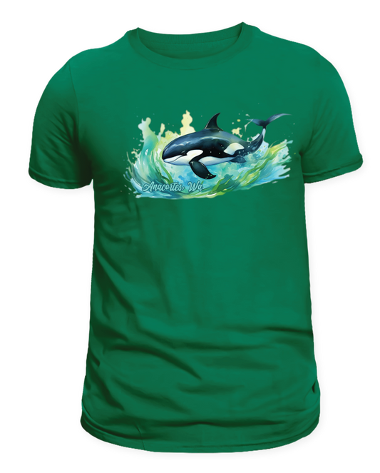 ANACORTES - Watercolor ORCA SHIRTS & MORE!