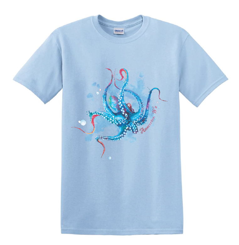 ANACORTES - Watercolor Octopus SHIRTS & MORE!