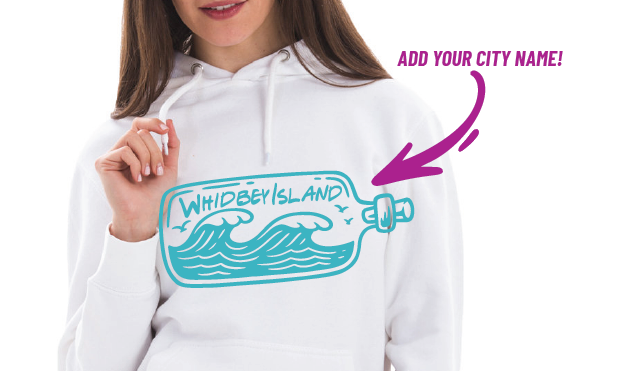 WHIDBEY SEA BOTTLE : SHIRTS AND HOODIES - WHOLESALE