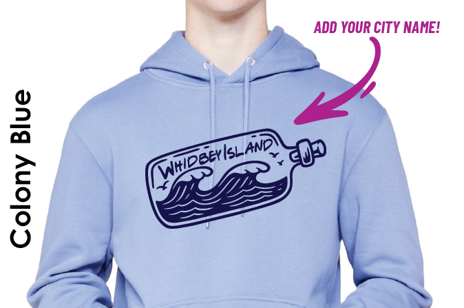 WHIDBEY SEA BOTTLE : SHIRTS AND HOODIES - WHOLESALE