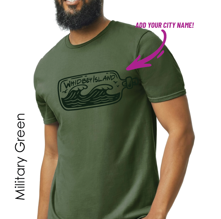 WHIDBEY SEA BOTTLE : SHIRTS AND HOODIES - WHOLESALE