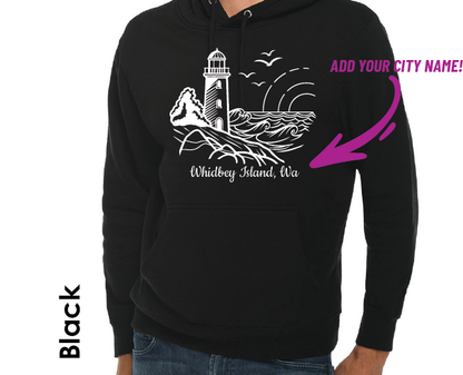PNW LIGHTHOUSE: SHIRTS AND HOODIES - WHOLESALE