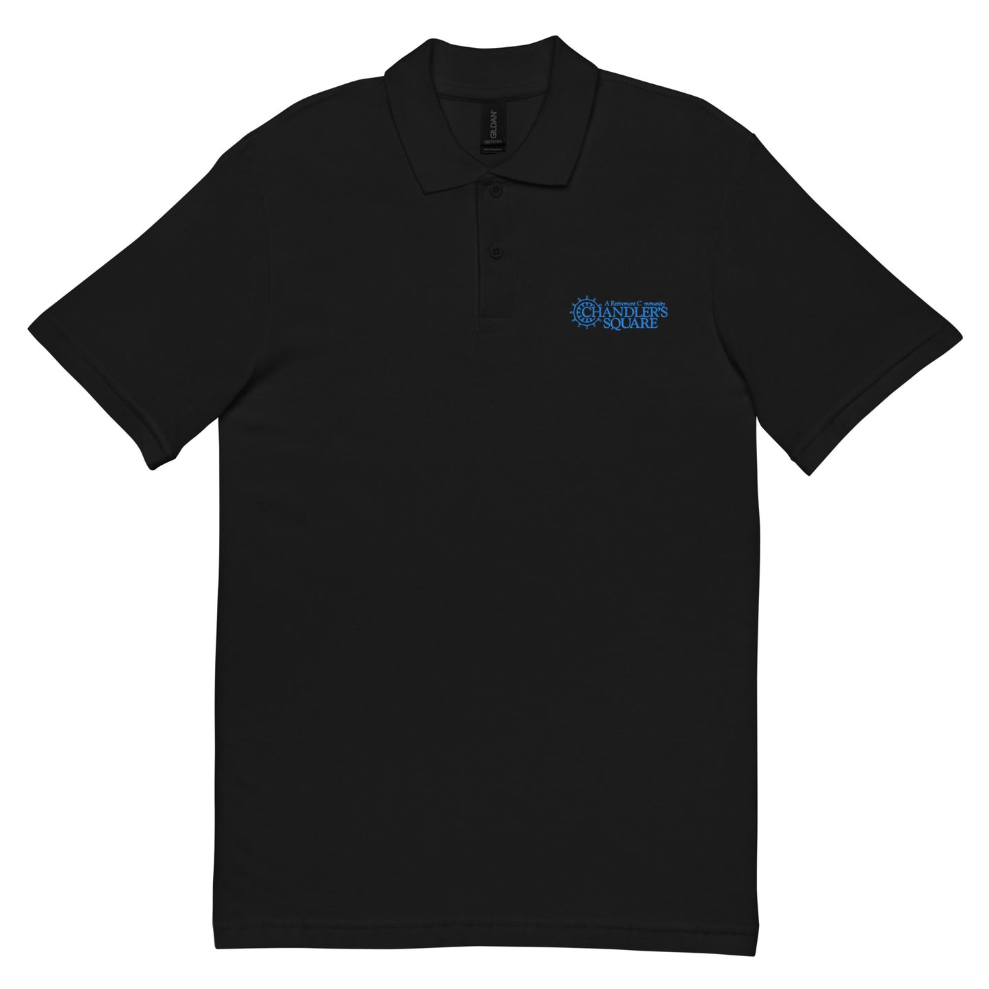 CHANDLER'S SQUARE EMBORDERED Unisex pique polo shirt
