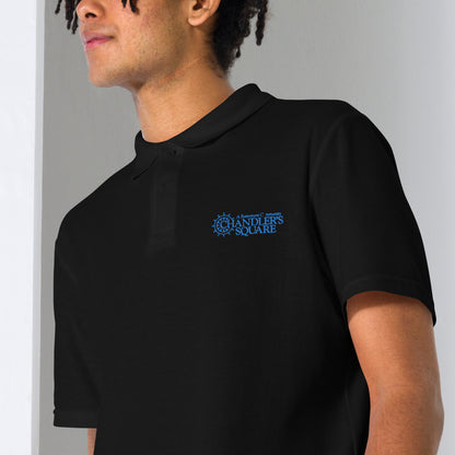 CHANDLER'S SQUARE EMBORDERED Unisex pique polo shirt
