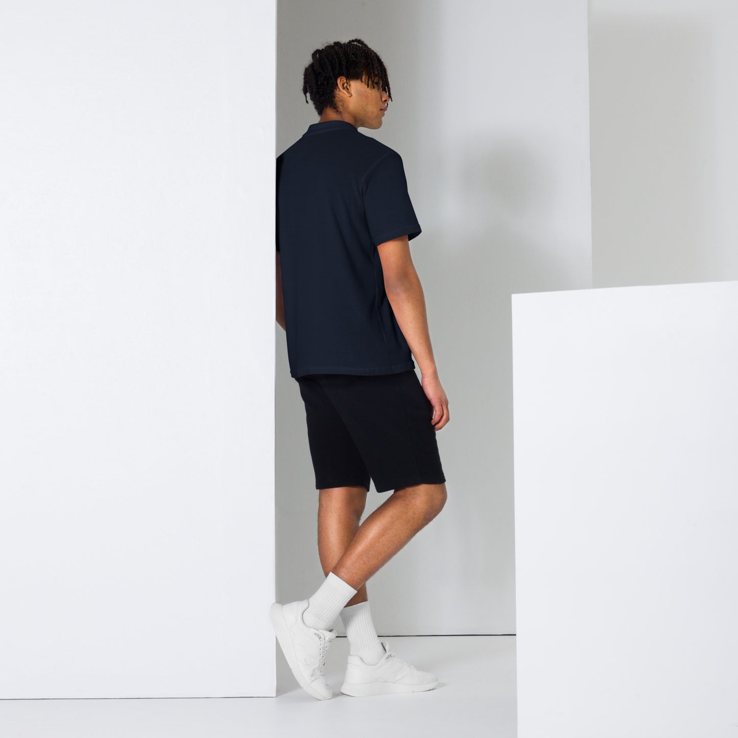 CHANDLER'S SQUARE EMBORDERED Unisex pique polo shirt