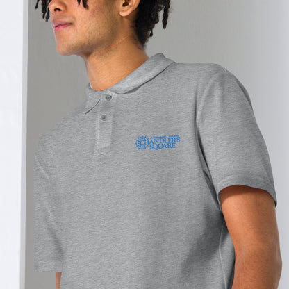 CHANDLER'S SQUARE EMBORDERED Unisex pique polo shirt