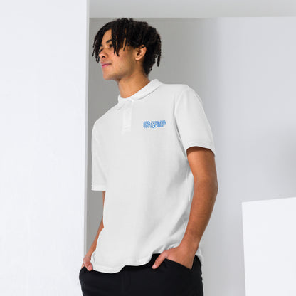 CHANDLER'S SQUARE EMBORDERED Unisex pique polo shirt