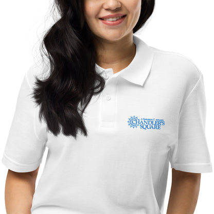 CHANDLER'S SQUARE EMBORDERED Unisex pique polo shirt
